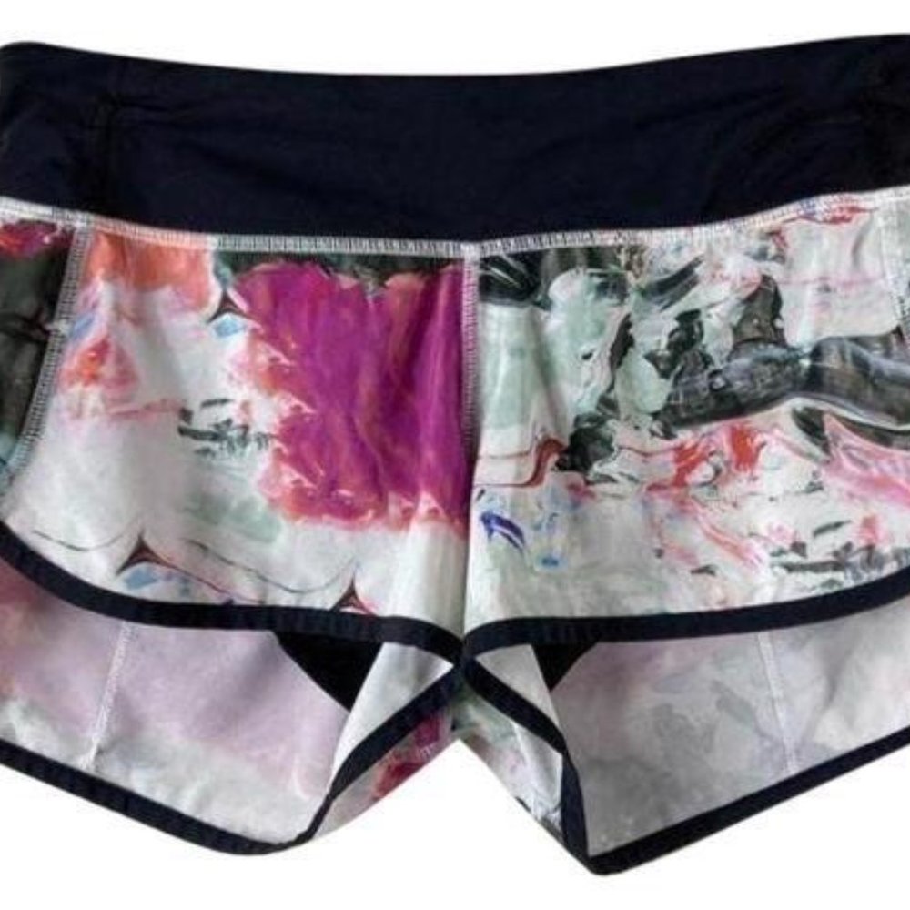 Lululemon Speed Up watercolor Shorts